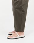 Double Strap Slide in White by St Agni-St. Agni-Idlewild-Cincinnati