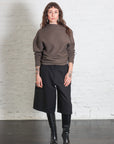 Draped Sweatshirt in Mud by 6397-Tops-6397-Idlewild