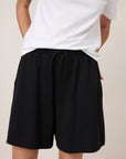 Drawcord Shorts in Black by Kowtow-Kowtow-Idlewild-Cincinnati