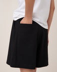 Drawcord Shorts in Black by Kowtow-Kowtow-Idlewild-Cincinnati