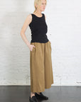 Elastic Culotte in Tan Brown by 7115 by Szeki-7115 by Szeki-Idlewild-Cincinnati