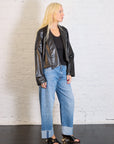 Faux Leather Origami Jacket in Black by Planet-Planet-Idlewild-Cincinnati