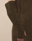 Felt Fingerless Gloves in Olive by Lauren Manoogian-Lauren Manoogian-Idlewild-Cincinnati