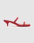 Fine Strap Kitten Heel in Rosso by St Agni-Shoes-St. Agni-Idlewild