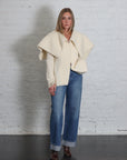Fitted Jacket in Ecru by A.W.A.K.E. Mode-A.W.A.K.E. Mode-Idlewild-Cincinnati