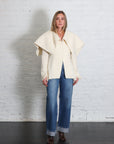 Fitted Jacket in Ecru by A.W.A.K.E. Mode-A.W.A.K.E. Mode-Idlewild-Cincinnati