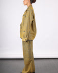 Five Pocket Pants in Yellow Wash by MM6 Maison Margiela