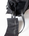 Floral Drawstring Bag - Large in Black by Miranda Kaloudis-MDK-Idlewild-Cincinnati