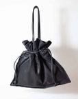 Floral Drawstring Bag - Large in Black by Miranda Kaloudis-MDK-Idlewild-Cincinnati