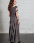 Fluid Jersey Skirt in Soot by St. Agni-St. Agni-Idlewild-Cincinnati