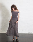 Fluid Jersey Skirt in Soot by St. Agni-St. Agni-Idlewild-Cincinnati