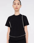 Foamy Seam Tee in Black by Melitta Baumeister-Melitta Baumeister-Idlewild