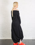 French Terry Curtain Dress in Black by Planet-Planet-Idlewild-Cincinnati