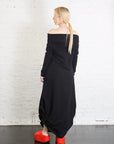 French Terry Curtain Dress in Black by Planet-Planet-Idlewild-Cincinnati