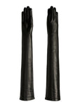 Full-Arm Lambskin Unlined Gloves in Black by Gloves Forino 1899-Gloves Forino 1899-Idlewild-Cincinnati