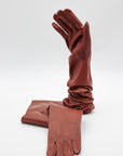 Full-Arm Lambskin Unlined Gloves in Luggage by Gloves Forino 1899-Gloves Forino 1899-Idlewild-Cincinnati