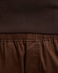 Garment Dyed Silky Cotton Winslow Pull-On Pant in Brown by Tibi-Tibi-Idlewild-Cincinnati