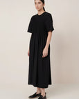 Gathered Dress in Black by Kowtow-Kowtow-Idlewild