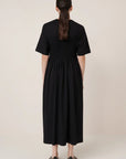 Gathered Dress in Black by Kowtow-Kowtow-Idlewild-Cincinnati