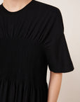 Gathered Dress in Black by Kowtow-Kowtow-Idlewild-Cincinnati