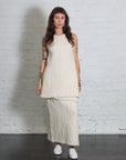Gauze Layer Skirt in Raw White by Lauren Manoogian-Bottoms-Lauren Manoogian-Idlewild