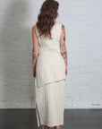 Gauze Layer Skirt in Raw White by Lauren Manoogian-Bottoms-Lauren Manoogian-Idlewild