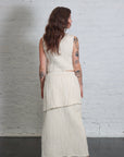 Gauze Layer Skirt in Raw White by Lauren Manoogian-Bottoms-Lauren Manoogian-Idlewild
