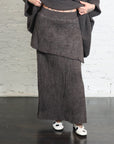 Gauze Layer Skirt in Blackened by Lauren Manoogian-Bottoms-Lauren Manoogian-Idlewild