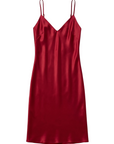 Silk Slip Dress in Red by Calle Evans Trunkshow - Idlewild