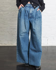 Hakama Jean Trouser in Green Blue by Tanaka Denim-TANAKA-Idlewild-Cincinnati