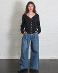 Hakama Jean Trouser in Green Blue by Tanaka Denim-TANAKA-Idlewild-Cincinnati