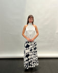Halter Neck Top with Big Bow in White by Shwetambari-Shwetambari-Idlewild-Cincinnati