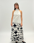 Halter Neck Top with Big Bow in White by Shwetambari-Shwetambari-Idlewild-Cincinnati
