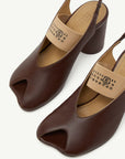 Heeled Sandal in Brown by MM6 Maison Margiela-MM6-Idlewild