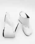 Heeled Slipper Wedge in White by MM6 Maison Margiela-MM6-Idlewild-Cincinnati