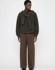 Hooded Scarf in Olive Brown by 7115 by Szeki-7115 by Szeki-Idlewild-Cincinnati
