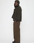 Hooded Scarf in Olive Brown by 7115 by Szeki-7115 by Szeki-Idlewild-Cincinnati