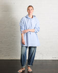 Hooded Shirt in Blue Stripe by 6397-6397-Idlewild-Cincinnati