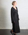 Icaria Wrap Dress in Black by Rodebjer-Rodebjer-Idlewild-Cincinnati