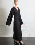 Icaria Wrap Dress in Black by Rodebjer-Rodebjer-Idlewild-Cincinnati