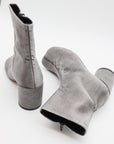 Satin Anatomic Ankle Boot in Grey by MM6 Maison Margiela