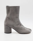 Satin Anatomic Ankle Boot in Grey by MM6 Maison Margiela