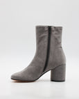 Satin Anatomic Ankle Boot in Grey by MM6 Maison Margiela