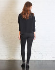 Stirrup Legging in Black Melange by Lauren Manoogian
