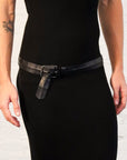 M-Belt in Black/Silver by Johnny Farah