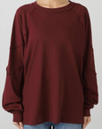 Inside Out L/S Raglan Top in Bordeaux by 6397-6397-Idlewild-Cincinnati