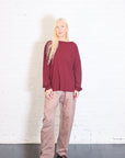 Inside Out L/S Raglan Top in Bordeaux by 6397-6397-Idlewild-Cincinnati