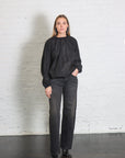 Italian Sports Nylon Shirred Anorak Top in Black by Tibi-Tibi-Idlewild-Cincinnati