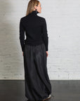 Italian Sporty Nylon Maxi Anorak Skirt in Black by Tibi-Tibi-Idlewild-Cincinnati