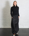 Italian Sporty Nylon Maxi Anorak Skirt in Black by Tibi-Tibi-Idlewild-Cincinnati